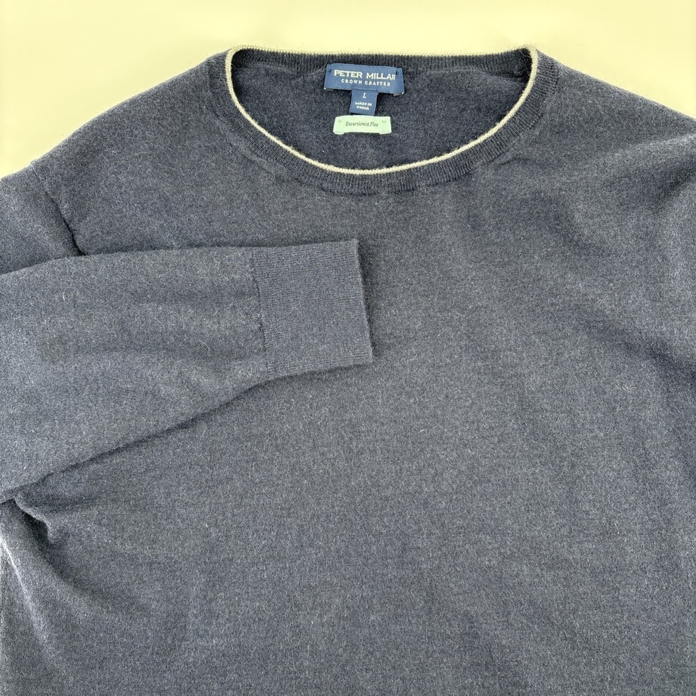 Peter Millar Crown Crafted Excursionist Flex Merino Wool Woman's Large Sweater